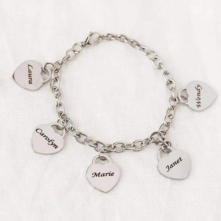 DIY Stainless Steel Love Engraved Bracelet