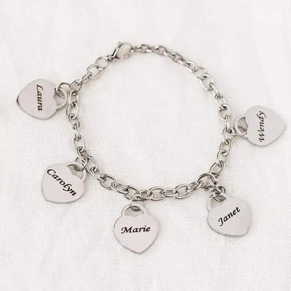 DIY Stainless Steel Love Engraved Bracelet