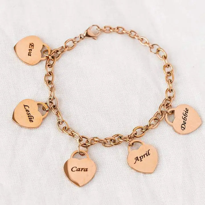 DIY Stainless Steel Love Engraved Bracelet